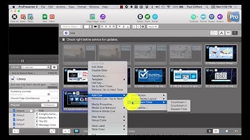 ProPresenter 6 Tutorials: New features part 10 -- Cue Pallette