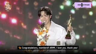 [ENG SUB] BTS JHOPE SPEECH for Best Album (Bonsang) & TikTok Popularity Award Album at GDA 2022