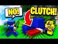 CLUTCH BED SAVE! (Minecraft Bed Wars)