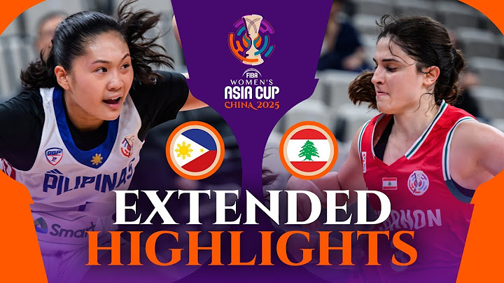 Philippines 🇵🇭 vs Lebanon 🇱🇧 | Extended Highlights | FIBA Asia Cup Women 2025