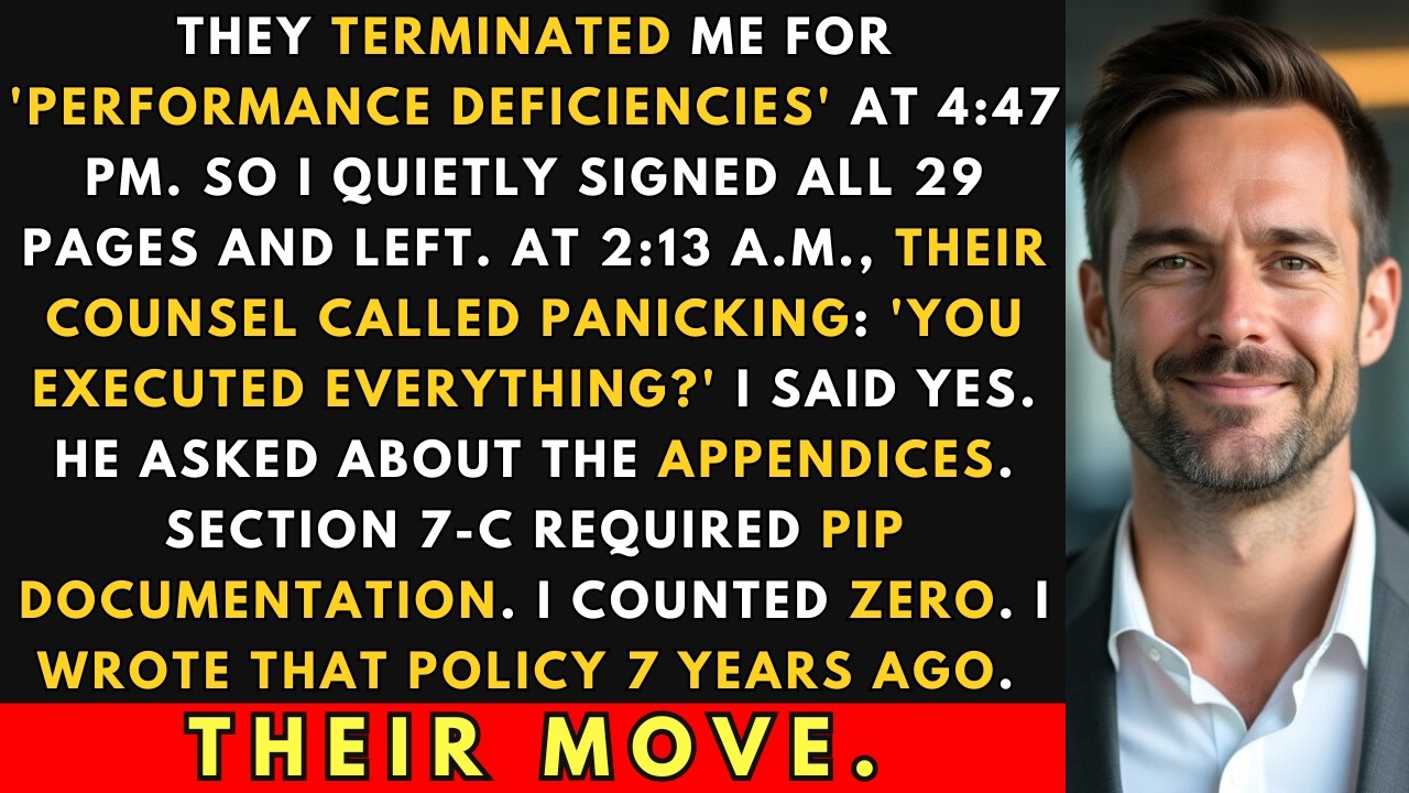 I Signed Their Termination Papers. At 2:13AM, Their Counsel Called Panicking: 'What Appendices?