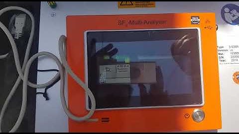 132kV Circuit Breaker Testing SF6 Purity and Dew point Test