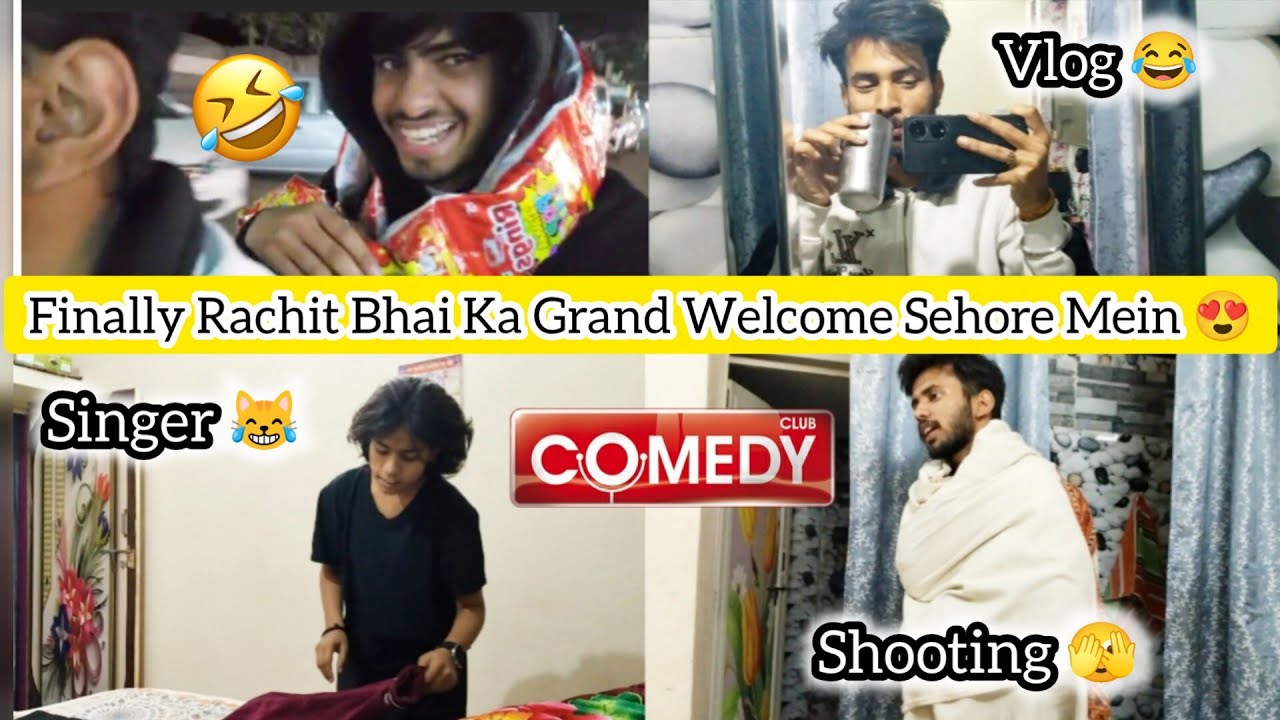 Finally Rachit Ka Grand Welcome Sehore Mein Diamond Rings Kurkure Ke Sath 😂 l Vivek Chauhan Vlogs 😜 