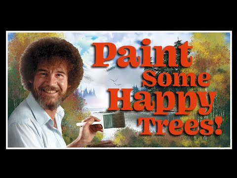 Bob Ross Paints Happy Trees