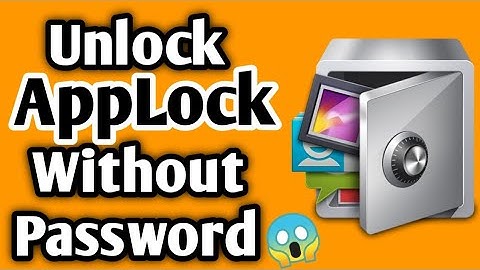 how to unlock applock without password | in realme/oppo/vivo/redmi/Infinix etc | open/remove applock