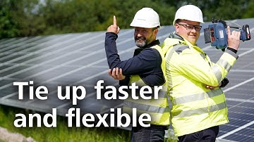Perfect cable bundling in solar parks with Autotool CPK hybrid (EN)