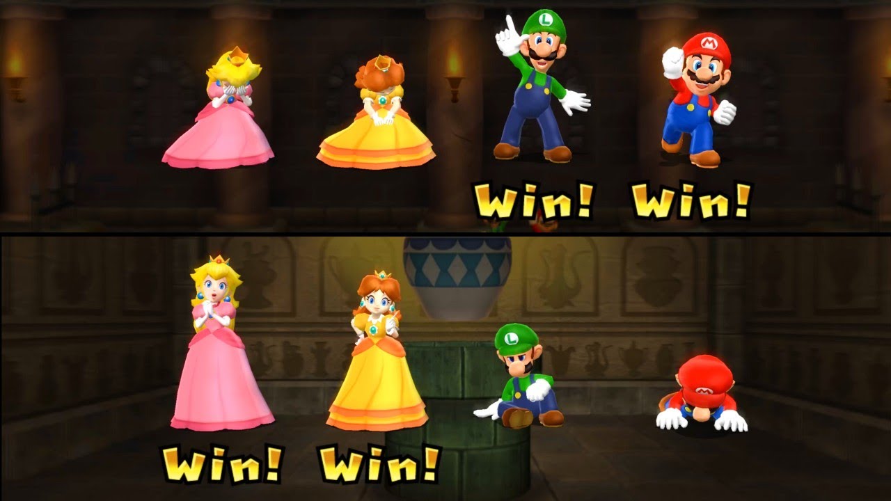 Mario Party 9 -  Flinger Painting - 4 Player by 1 Controller| EzMario