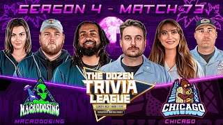 Chicago vs. Macrodosing | Match 73, Season 4 - The Dozen Trivia League