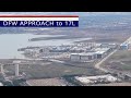 DFW Approach in cloudy skies - Delta A220