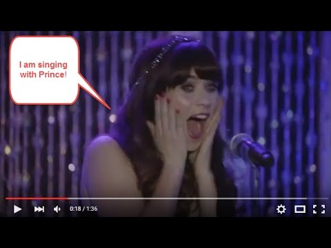 Prince Singing with Zooey Deschanel on New Girl