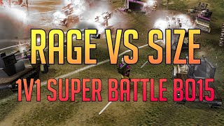 Rage vs Size - $50 1v1 Challenge BO15 - Command and Conquer LIVE - Generals Zero Hour