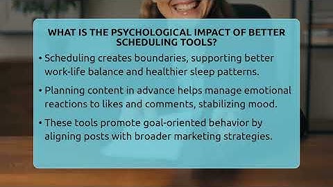 What Is The Psychological Impact Of Better Scheduling Tools? - Everyday-Networking