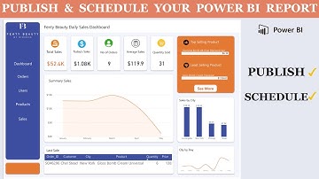 How to PUBLISH Your Report & SCHEDULE REFRESH in Power BI