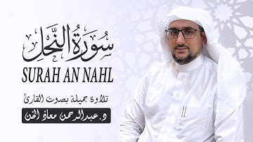 تلاوة هادئة ( سورة النحل كاملة ) | القارئ د. عبدالرحمن معاذ الخن