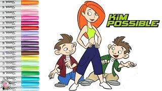 Kim Possible Coloring Book Page Kim Twins Tim and Jim Possible | SPRiNKLED DONUTS