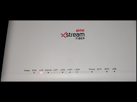 AIRTEL Xstream (ZTE) Fiber modem full setting with voice