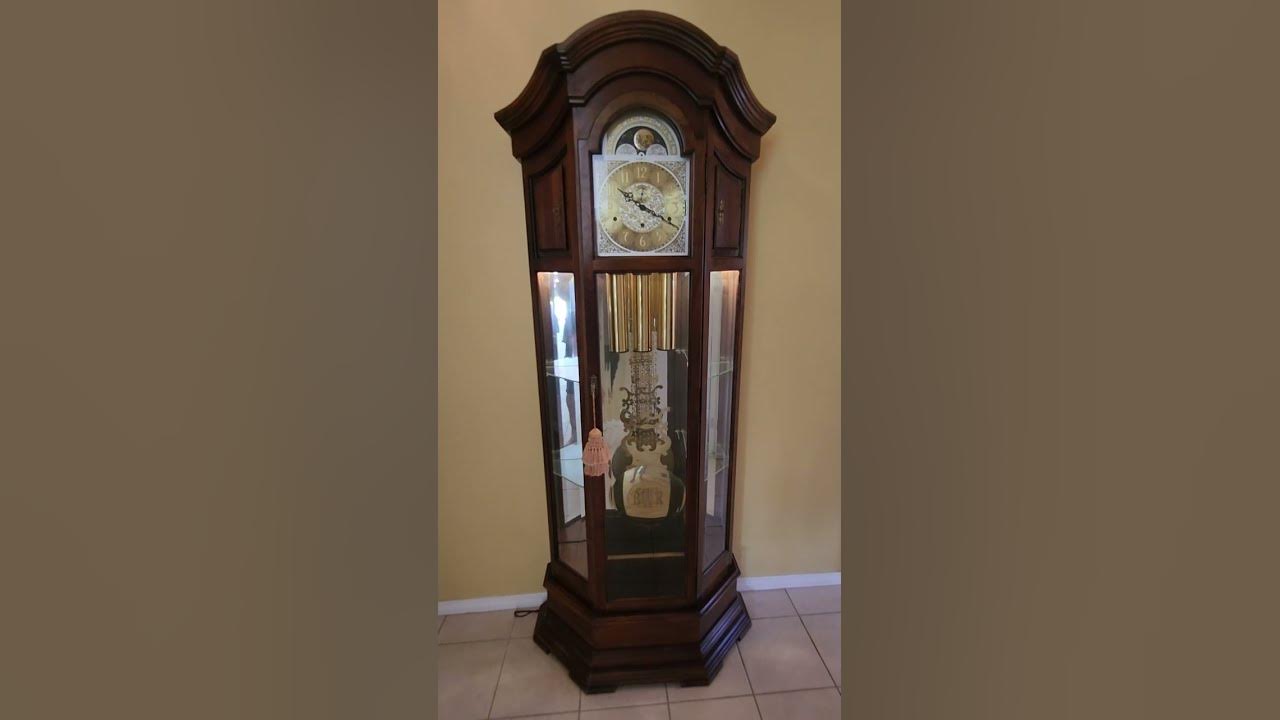 Howard Miller Majestic Curio Grandfather Clock 