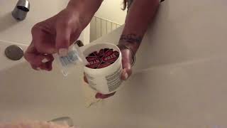 Flex paste will patch a bath tub