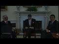 President Reagan's Meetings with President Mubarak of Egypt and King Hussein of Jordan (02/14/1984)