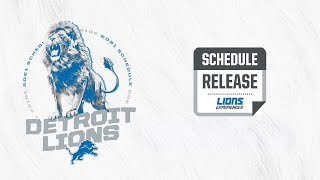 Detroit Lions 2021 NFL Schedule Reveal