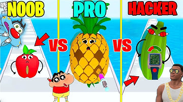 SHINCHAN & OGGY BECOME FRUIT DOCTOR WITH FRANKLIN & CHOP! NOOB VS PRO VS HACKER VS GOD!