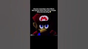 Anyone remember when Mario Was gonna slime Link over a simple Misunderstanding