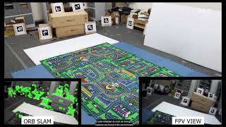 Autonomous UAV Navigation using ORB SLAM for Indoor Spaces