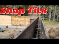 CONCRETE FOUNDATION WALLS WITH SNAP TIE FORMS