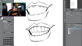 Drawing The Gums and Teeth Correctly for Caricature!