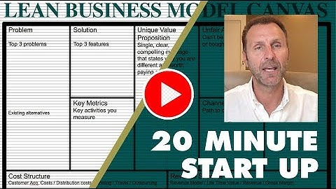 20 minute Business Start Up -- The Lean Business Model