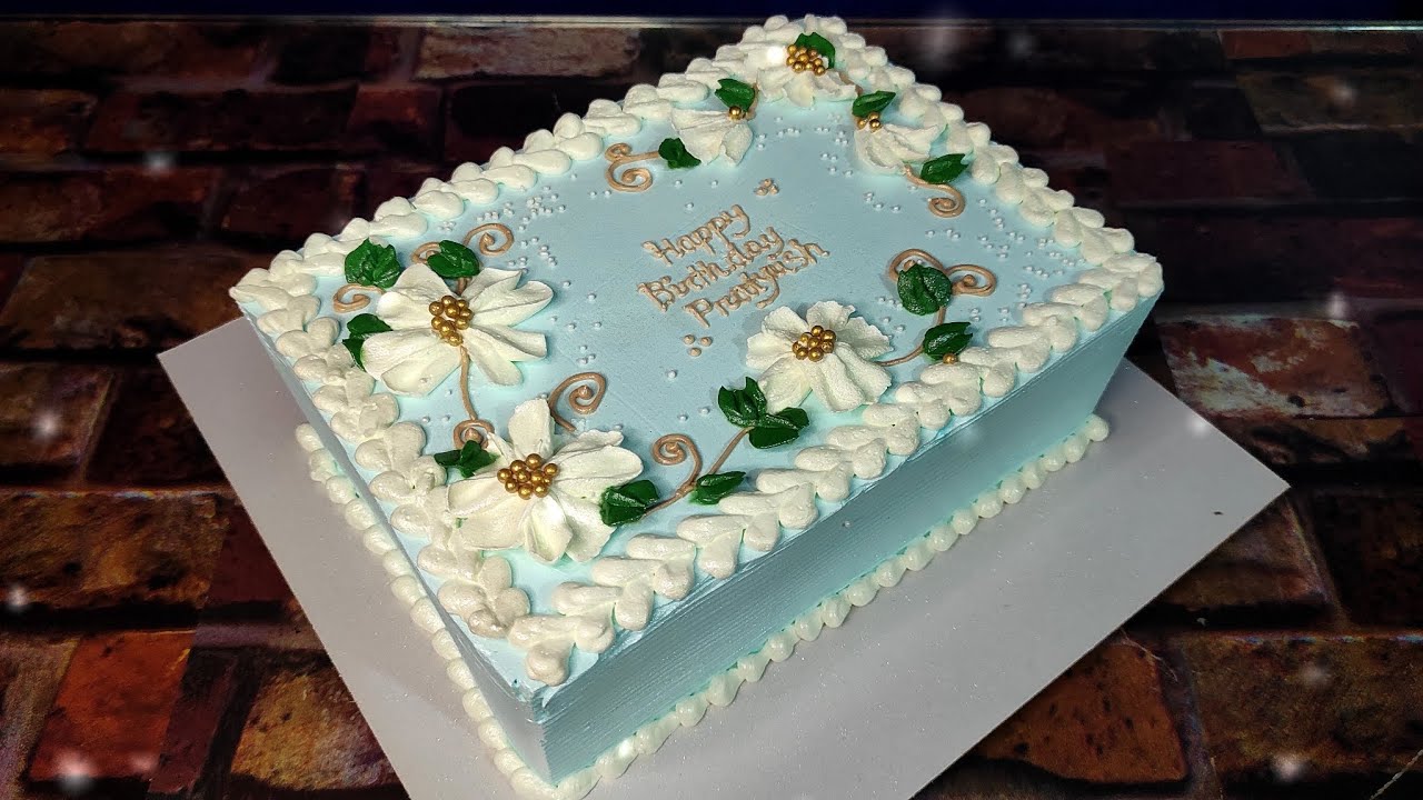 𝟏𝐤𝐠 𝐑𝐞𝐜𝐭𝐚𝐧𝐠𝐥𝐞 𝐂𝐚𝐤𝐞 𝐃𝐞𝐬𝐢𝐠𝐧💙🥰|| 𝐒𝐢𝐦𝐩𝐥𝐞 & 𝐔𝐧𝐢𝐪𝐮𝐞 𝐂𝐚𝐤𝐞 𝐃𝐞𝐜𝐨𝐫𝐚𝐭𝐢𝐨𝐧 𝐅𝐮𝐥𝐥 𝐒𝐭𝐞𝐩 ...