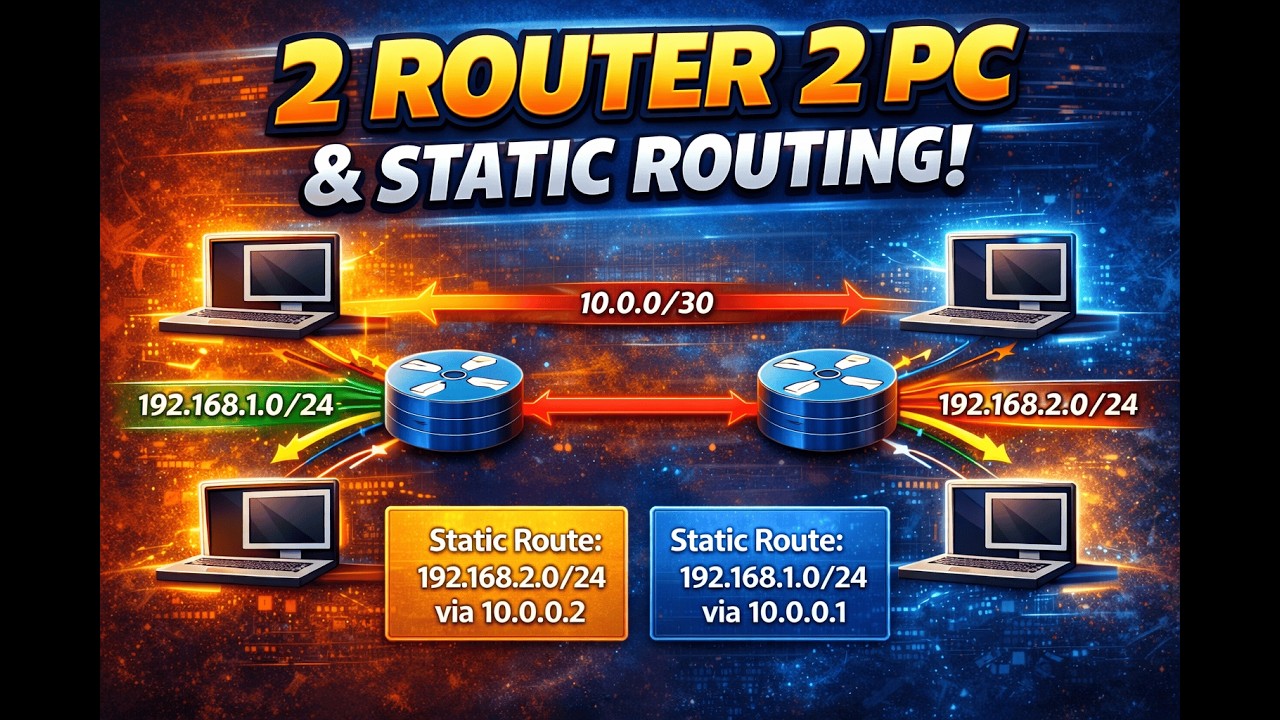 2 Router Static Routing (Next-Hop) | Step-by-Step Practical Lab | Cisco Packet Tracer