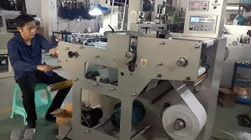 JPS-320C-TR Full Automatic Rotary Die Cutting Slitting Machine For Blank Label Roll to Vietnam