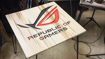 Asus ROG Table, Made on the i2R B4 CNC