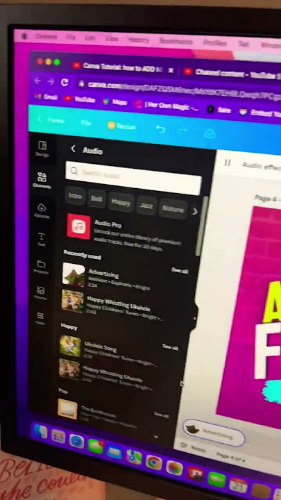Canva tutorial - add music to your videos for FREE! #shorts #short #canva #tutorial