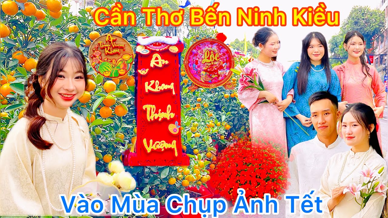 Cần Thơ Bến Ninh Kiều Rộn Ràng Vào Mùa Chụp Ảnh Tết || TDLVL