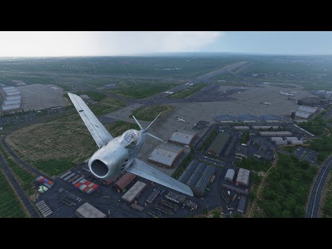 DCS: Cold War Germany - Flight over Hamburg airport