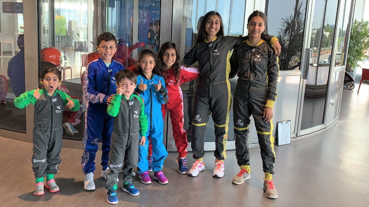 OUR FIRST TIME INDOOR SKYDIVING! HZHtube Kids Fun
