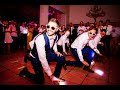 Groomsmen dance epic surprise - boysband dances, michael jackson solo, funny moves, rose finale