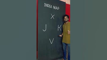 XJVK = India Map 🇮🇳 #india #map #drawing #art #youtubeshorts