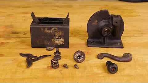 1906 Automatic Pencil Sharpener Restoration. SPED-UP VERSION.