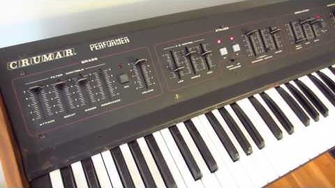 Crumar Performer Brass and String Synthesizer