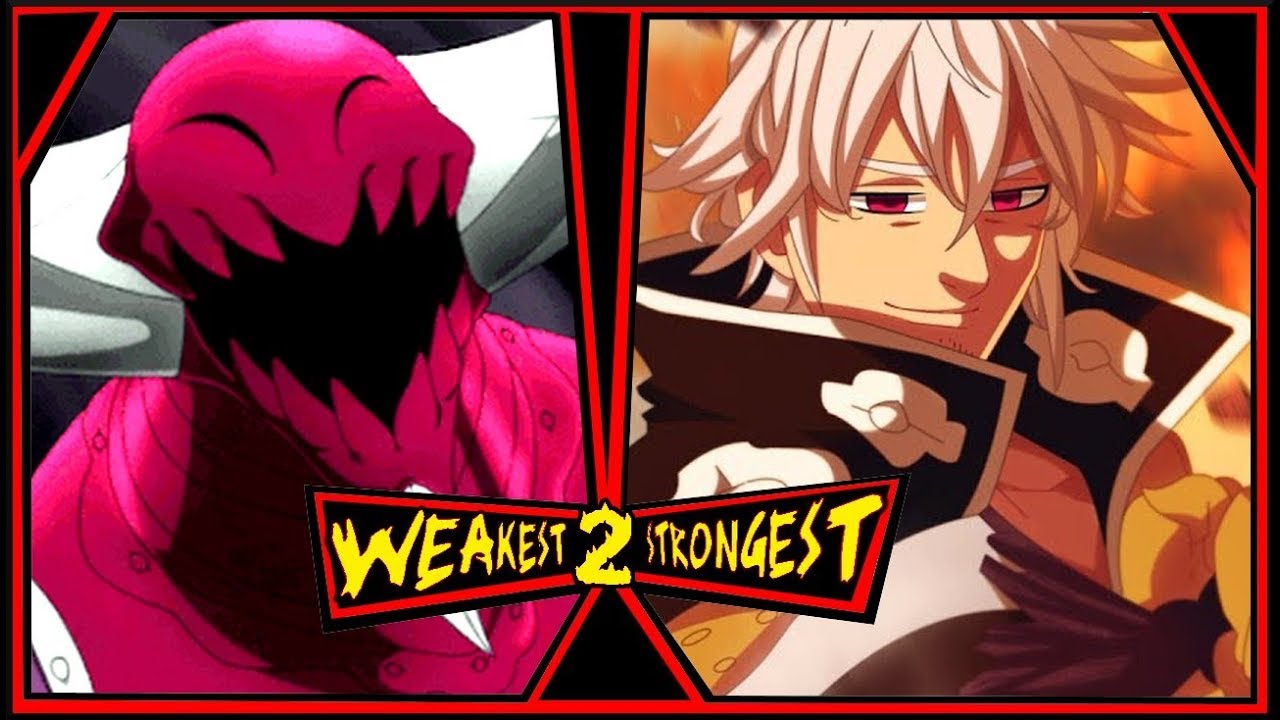The 10 Commandments Ranked From Weakest To Strongest The Seven Deadly Sins Nanatsu No Taizai Youtube