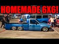 CRAZIEST BUILDS IN THE WORLD TAKEOVER SMALL CAR MEET! (Homemade 6x6 Truck and MORE!)