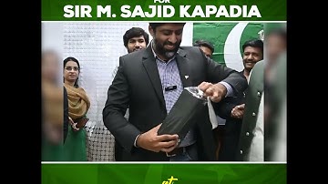 Special Gift for Sir M. Sajid Kapadia from Team KnS