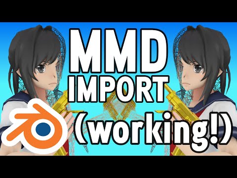 Open MMD/PMX/VMD Model/Animation Dance Files in Blender (Working Miko Miko Dance Import)