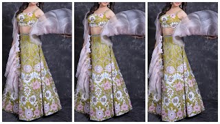 Unique lehenga for sisters wedding,designer lehenga crop top,shortvideos, shorts