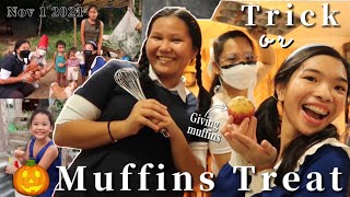 Halloween Vlog: Trick or Muffins Treat 🎃 | Erika Luy (ft. Lyca &amp; Ruth)