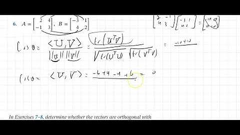 6.2 Angle and Orthogonality in Inner Product Spaces