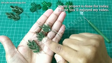 Quilling leaves Tutorial | DIY Paper leaves | How To Make Quilled leaves | Lets Do Something New